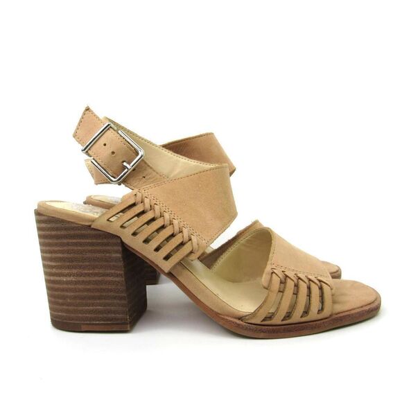 Vince Camuto Women’s Karmelo Leather High Heels in Tan Sz 5 - Picture 1 of 6